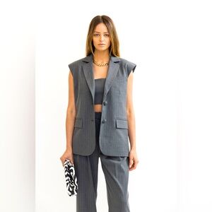 TORN By Ronny Kobo Oaklyn Vest And Over Size Women Vest,NWOT, Sz : S